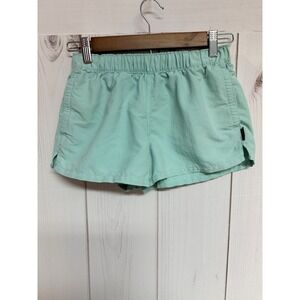 Patagonia Barely Baggies Shorts Women's XS Bend Blue 2.5" Nylon Drawcord EUC